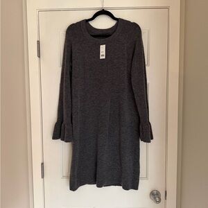 NWT Banana Republic Charcoal Long Sleeve Sweater Dress